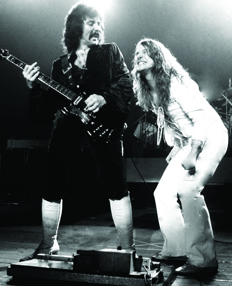 biografia Ozzy Osbourne - Oz e Tony sul palco (foto di Richard E. Aaro – 1979)