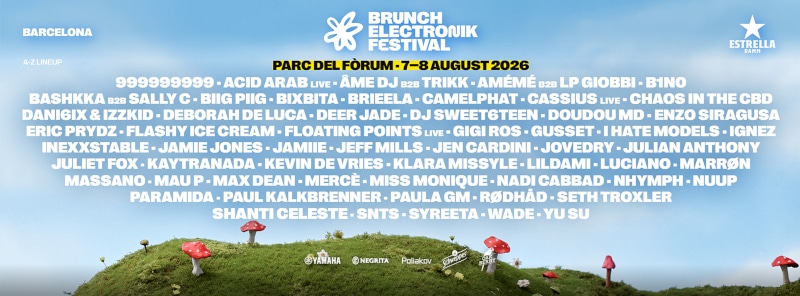 Brunch Electronik Festival 2026 - lineup - locandina
